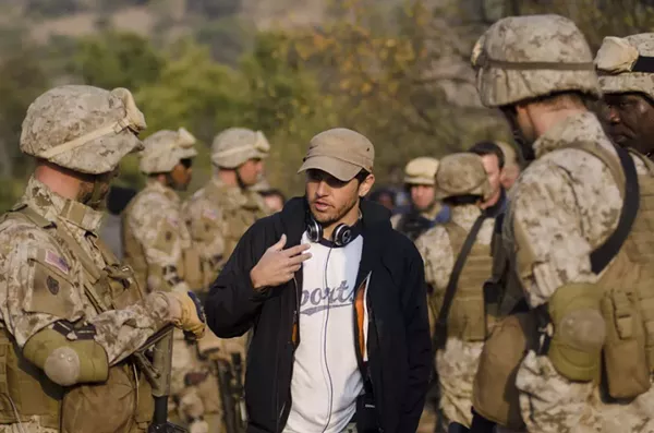 Director and SA-native Jabbar Raisani on the set of his film Alien Outpost - COURTESY