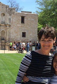 Donna Campbell, a state Senator from New Braunfels, visits the Alamo.