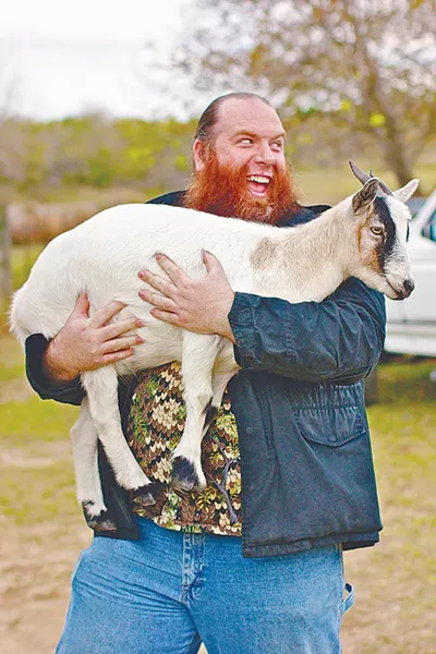 Goat-lover Brant Bumpers in Kendall County Hunters. - COURTESY PHOTO