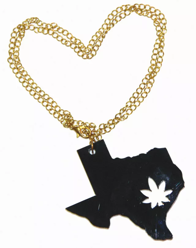“Homegrown” necklace ($20) by Devyn Gonzales for Chronically Cute, chronicallycute.com