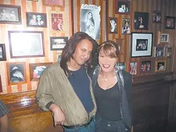 Lady Saphire and Sireeta Monroe at Sparky's Pub.