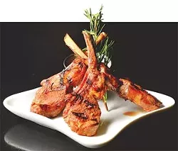 Lambchop lollipops from Rio de Vino Wine Bar and Café.