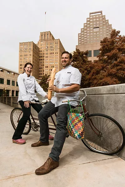 Left to right: Elise Broz and John Russ - JOSH HUSKIN