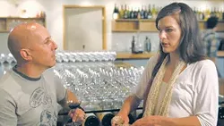 Maynard James Keenan intimidating Milla Jovovich, somehow.