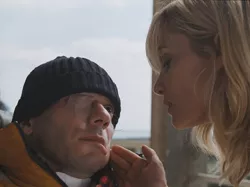 My Left Eye: Mathieu Amalric communicates with Emmanuelle Seigner with the blink of an eye.