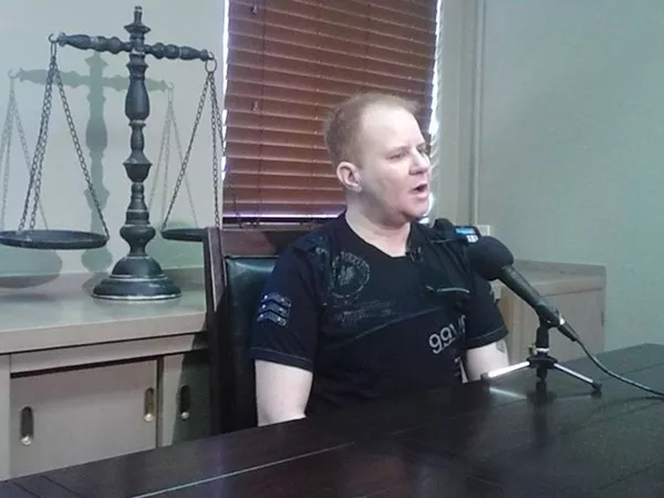 This is Matthew Hileman. He filed the first complaint under San Antonio's amended non-discrimination ordinance, which provides protections for gender identity and sexual orientation. - MARK REAGAN