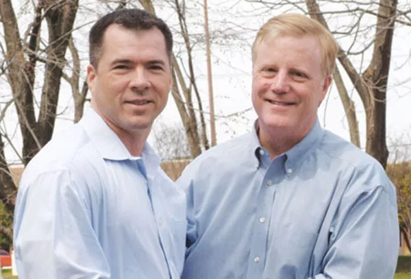 Victor Holmes and Mark Phariss, the same-sex couple who, along with Cleopatra De Leon and Nicole Dimetman, are challenging Texas' same-sex marriage ban. - VIA TOWLEROAD