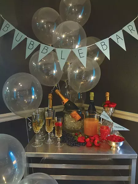 Pick your poison: a bubble bar can use any sparkling wine - COURTESY PHOTO