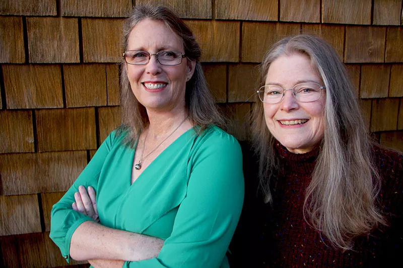 Producers/directors Chris Simon (L) and Maureen Gosling. - HARROD BLANK