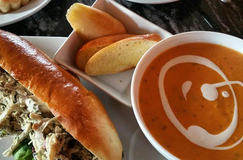 Soup and sammies at Commonwealth Coffeehouse in Alamo Heights. - BREAKING.BREAD.IN.SA/INSTAGRAM
