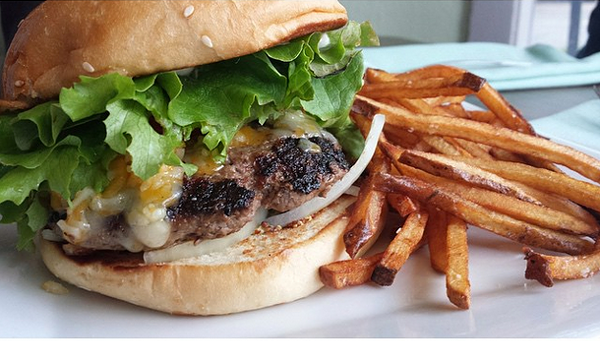 Find out where a local user found this tasty burger. - @S.A.VORY/INSTAGRAM