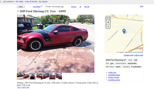 Craigslist San Antonio Tx Cars For Sale By Owner Only Car Sale And   Craigslist 