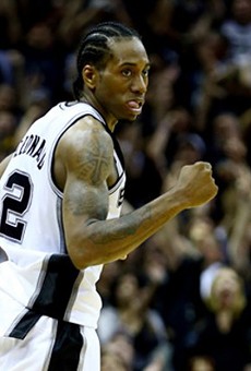 Spurs forward Kawhi Leonard was named to the NBA's All-Defensive First Team today.