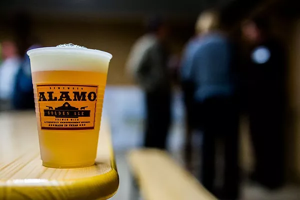 A federal judge says the Alamo image in the Alamo Beer Company logo has to go away. - SCOTT BALL/ALAMO BEER COMPANY