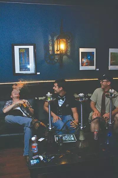 That’s so Raven: Shisha smokers at Raven Hookah Loung - VERONICA LUNA