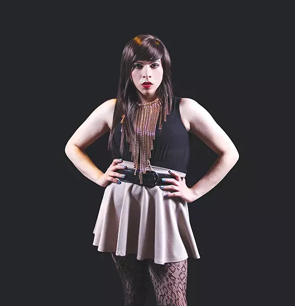 Toni Sauceda in character as Janie la Transie for the play 'Jotos del Barrio' - JULIAN P. LEDEZMA
