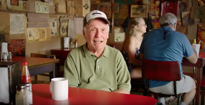 Actor Sonny Carl Davis appears in Richard Linklater's new anti-Ted Cruz ad. - VIA YOUTUBE