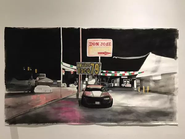 One of Ana Fernandez’s large-scale watercolor gouaches. - PHOTO BY ANA FERNANDEZ