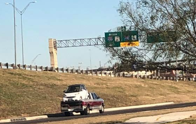 This San Antonio Driver Seriously Put A Smart Car In The Back Of Facebook Jocelyn Estrada