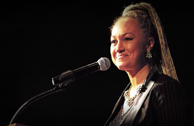 Rachel Dolezal, the subject of the documentary The Rachel Divide, lied about her European heritage and served as Spokane President for the NAACP. - NETFLIX / THE RACHEL DIVIDE