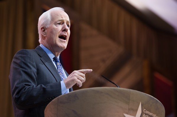 Maybe we'll get to see Sen. Cornyn's favorite Hitler quote next. - SHUTTERSTOCK