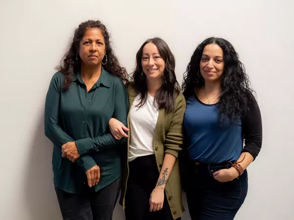 From left: Roshini Kempadoo, Jennifer Ling Datchuk and Sama Alshaibi - COURTESY OF ARTPACE
