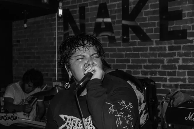 Amygdala vocalist Bianca Quiñones Cruz Benitez rockin' steady during a show - FACEBOOK, AMYGDALA