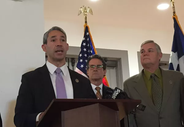 Ron Nirenberg addresses the press at a recent event. - SANFORD NOWLIN