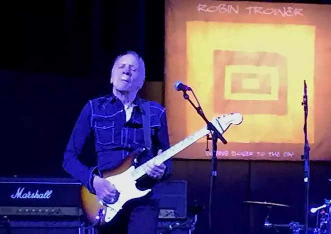 Robin Trower launches into the solo of slow blues number "Lonesome Road." - SANFORD NOWLIN