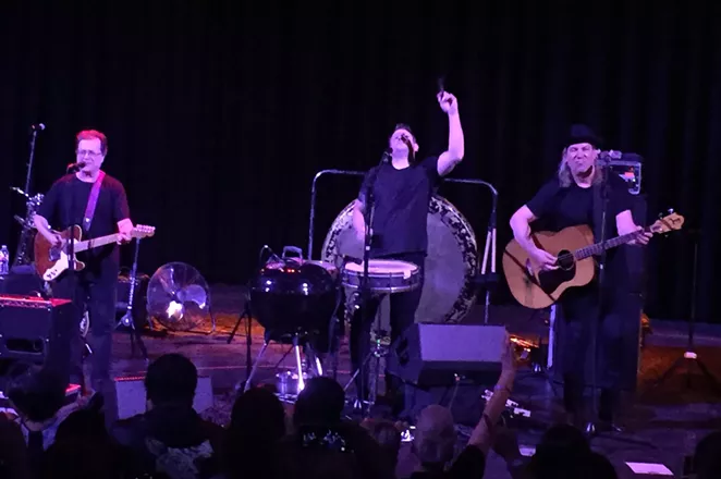 Violent Femmes add it up onstage at the Aztec Theatre. - SANFORD NOWLIN
