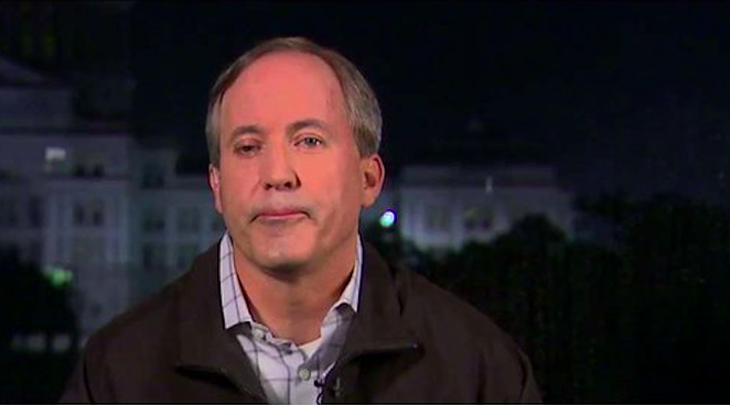 Texas Attorney General Ken Paxton speaks to Fox News. - TWITTER / @FOXNEWS