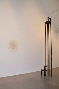 Marina Abramovic’s Chair for a Man and His Spirit draws attention to Ruby City’s architecture. - BRYAN RINDFUSS