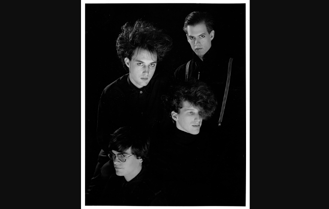 Top left Chris Smart - vocals bass. Top right Mark Semmes guitar. Bottom left Jeff Hoskins drums - bottom right Charles Gruber keys.
