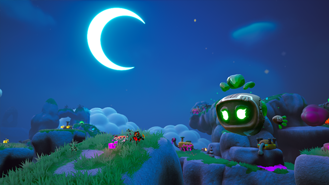 A screenshot from Floppy and the Sleepy Planet - BROAD STROKES