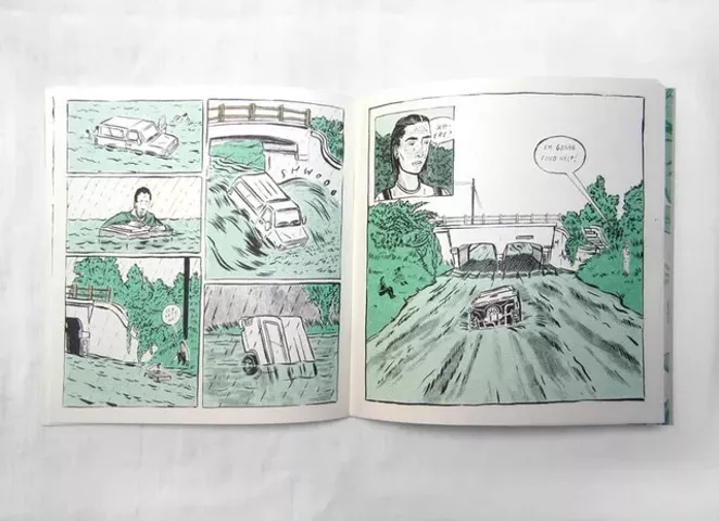 Sarah Welch, Detail of Holdouts comic, 2017. - COURTESY OF SARAH WELCH