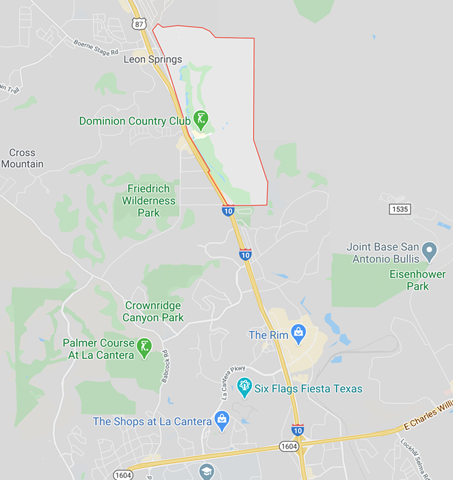 I-35/ U.S. 87 from Boerne Stage Road to North Loop 1604. Naji Tanios Kayruz was biking in the Dominion near 1-10 on Feb. 4th when he was fatally hit by a drunk driver. - GOOGLE MAPS
