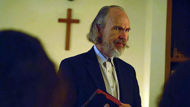 Actor Les Best stars as the leader of a religious cult in Nothing But the Blood. - GRAVITAS VENTURES