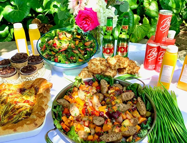 The Good Kind's Mother's Day package includes an entree, sides, dessert and bouquet for mom. - COURTESY THE GOOD KIND