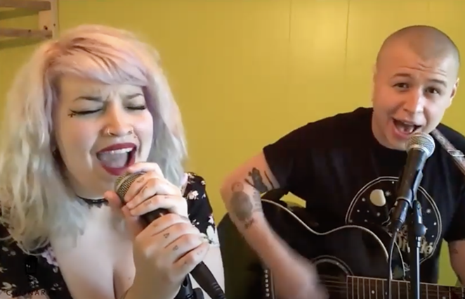 SA indie duo HoneyBunny performed on episode four of the concert series. - YOUTUBE / THE SAN ANTONIO RIVER WALK