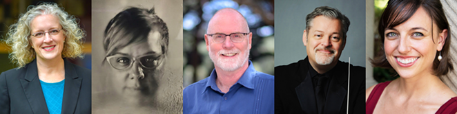 From left: Tracy Cowden, Libby Rowe, William McCrary, Troy Peters and Constanza Roeder - COURTESY OF THE UNIVERSITY OF TEXAS AT SAN ANTONIO