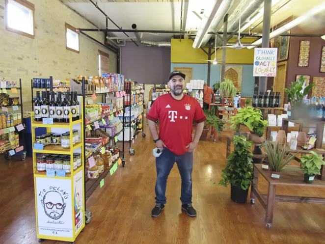 Raul Martinez-Salinas shifted gears with his vegan-friendly shop to adapt to his neighbors’ needs. - LEA THOMPSON