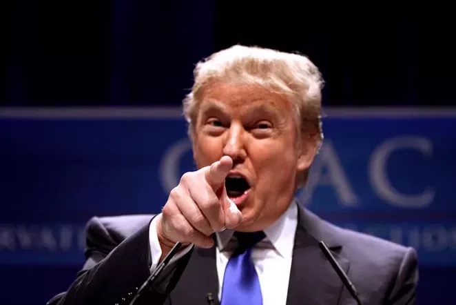 Donald Trump will tour the U.S.-Mexico border today. - VIA FLICKR USER GAGE SKIDMORE