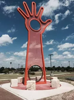 “Open Hand, Open Mind, Open Heart," by Douglas Kornfeld, is in honor of Dr. Martin Luther King, Jr. - COURTESY
