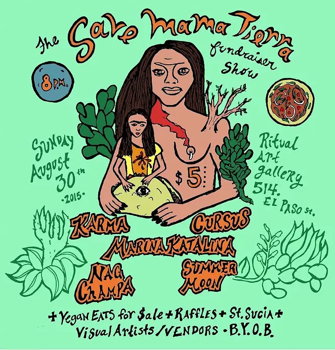 Poster for the Mama Tierra fundraiser - COURTESY