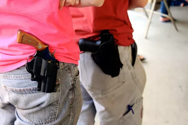 Texas is now an open carry state, but businesses can adopt a non-open carry policy for its customers. - WIKIMEDIA COMMONS