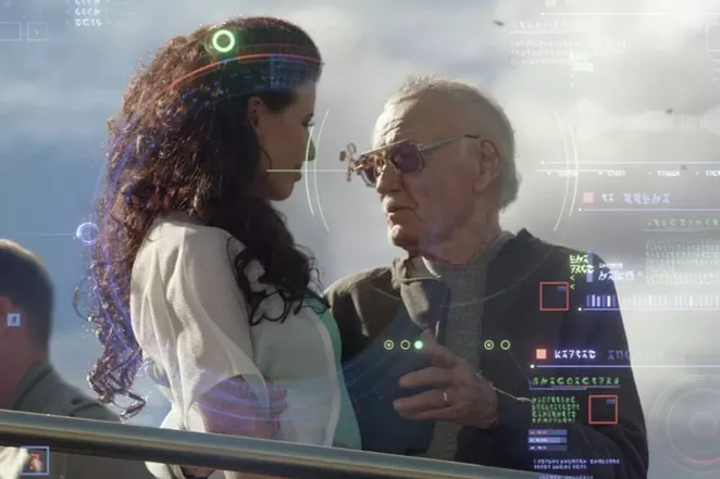 Stan Lee during his cameo in Guardians of the Galaxy. - MARVEL