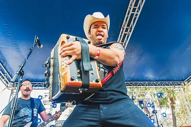 Piñata Protest's Alvaro del Norte, San Antonio Music Awards Winner (Best Accordionist) - FRANCISCO CORTES