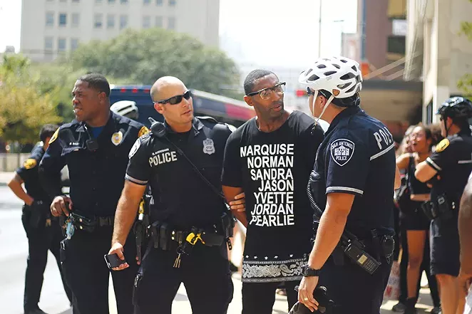 The SAPD arrested Mike Lowe in August. - DARCELL DESIGNS
