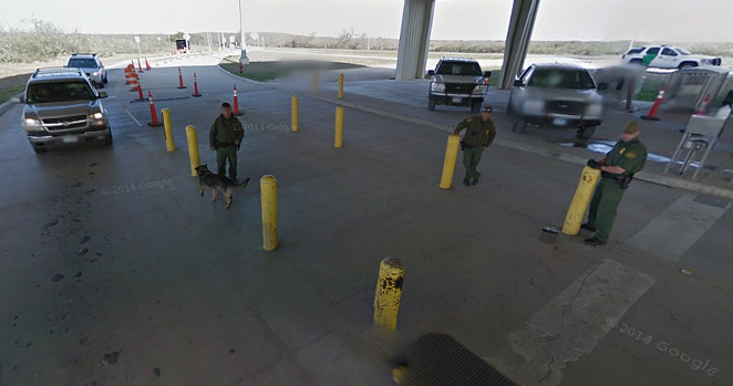 The Sierra Blanca Border Patrol checkpoint - GOOGLE MAPS