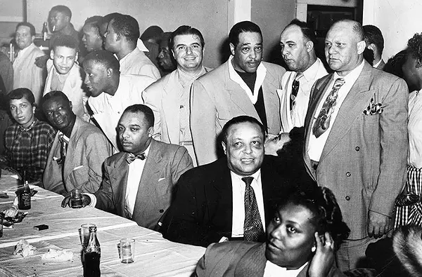 Nat King Cole and Duke Ellington - GENERAL PHOTOGRAPH COLLECTIONS 107-0095, UNIVERSITY OF TEXAS AT SAN ANTONIO LIBRARIES SPECIAL COLLECTIONS